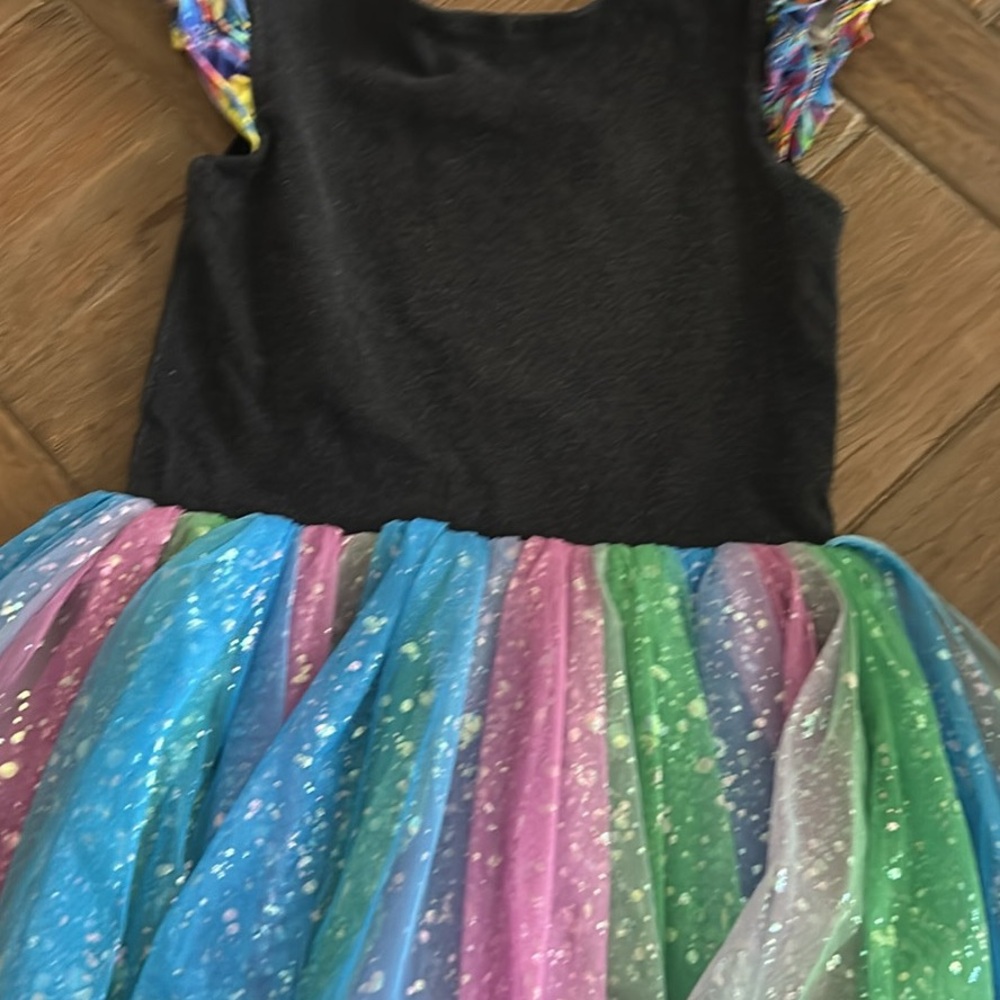 Custom made Disney tutu dress: Colorful Rainbow Dress